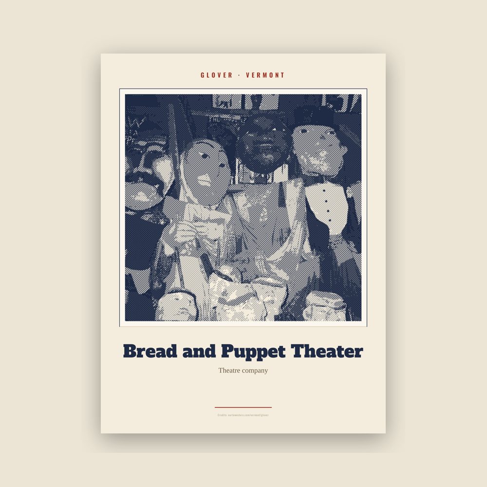 Glover Bread and Puppet Theater Landmark Print