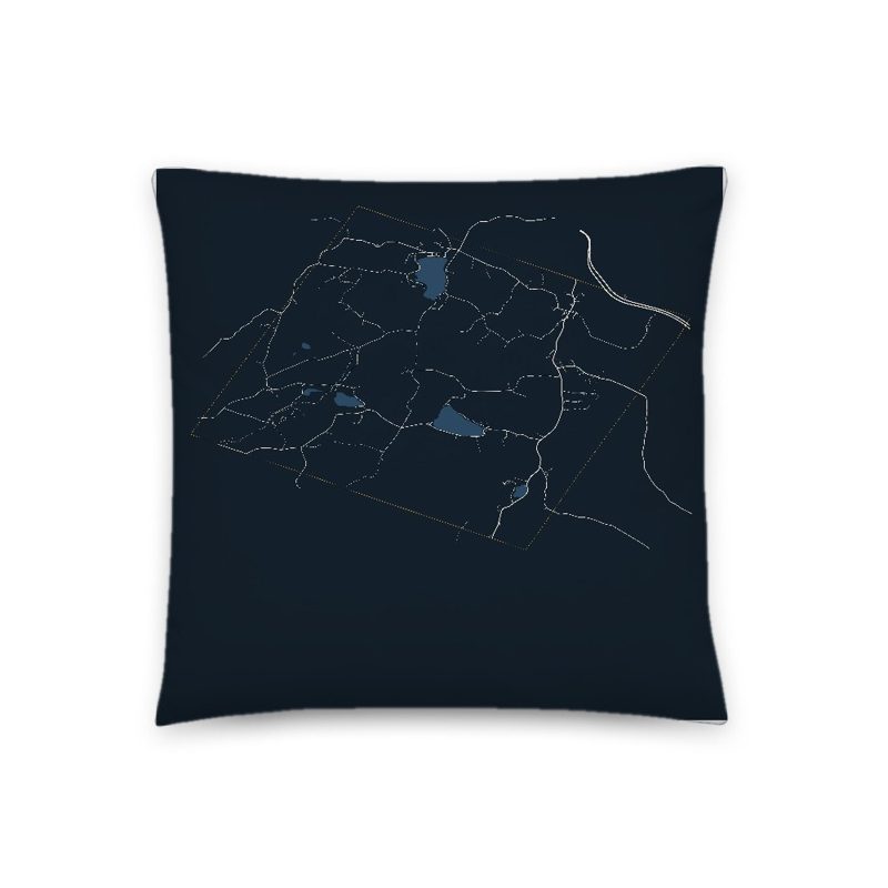 Glover Map Throw Pillow