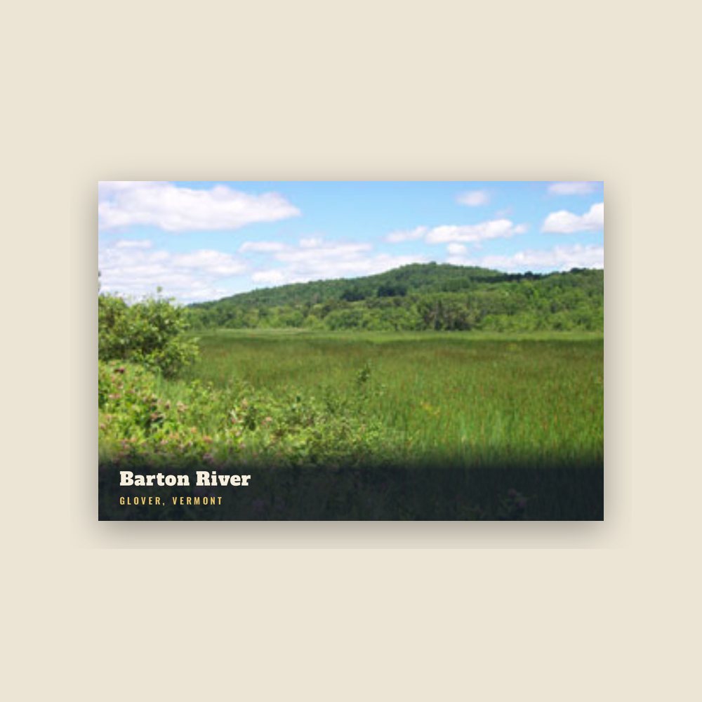 Glover Barton River Postcard