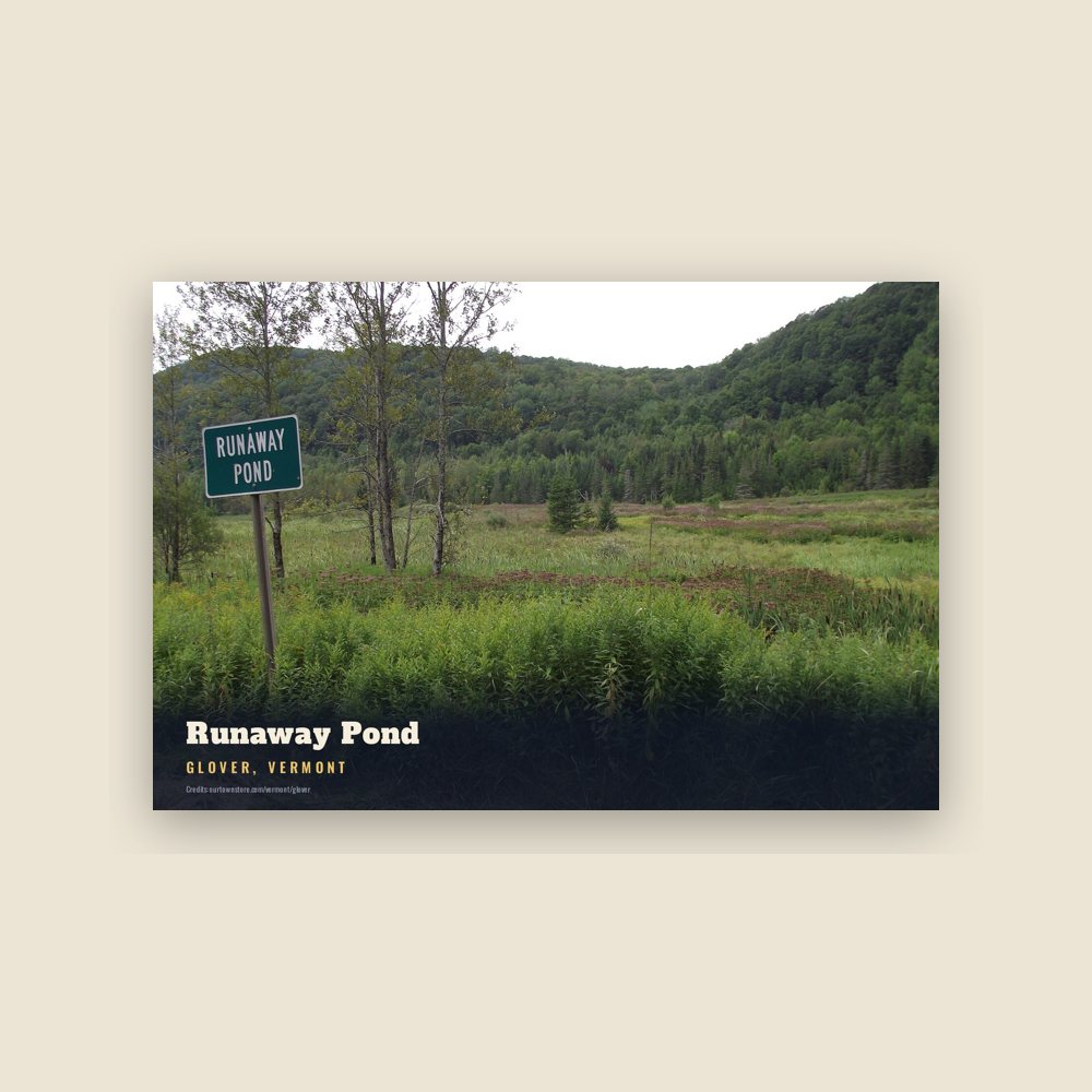 Glover Runaway Pond Postcard