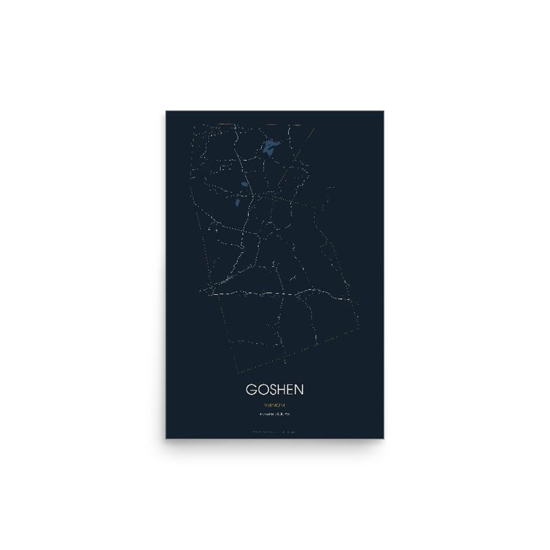 Goshen Street Map Poster · Midnight