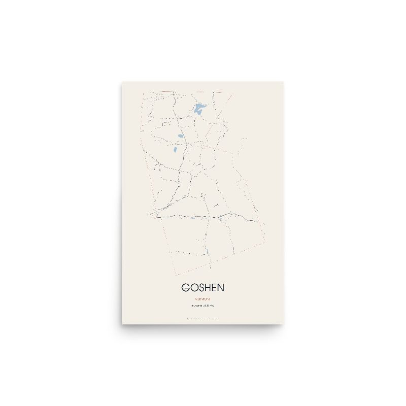 Goshen Street Map Poster · Linen