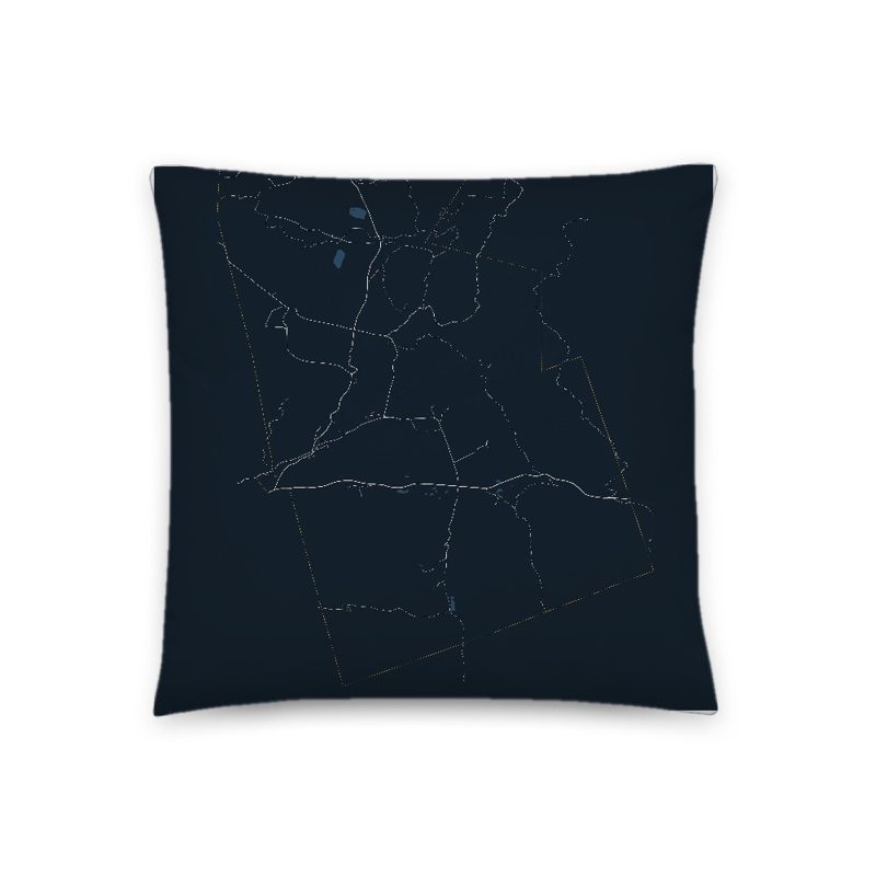 Goshen Map Throw Pillow