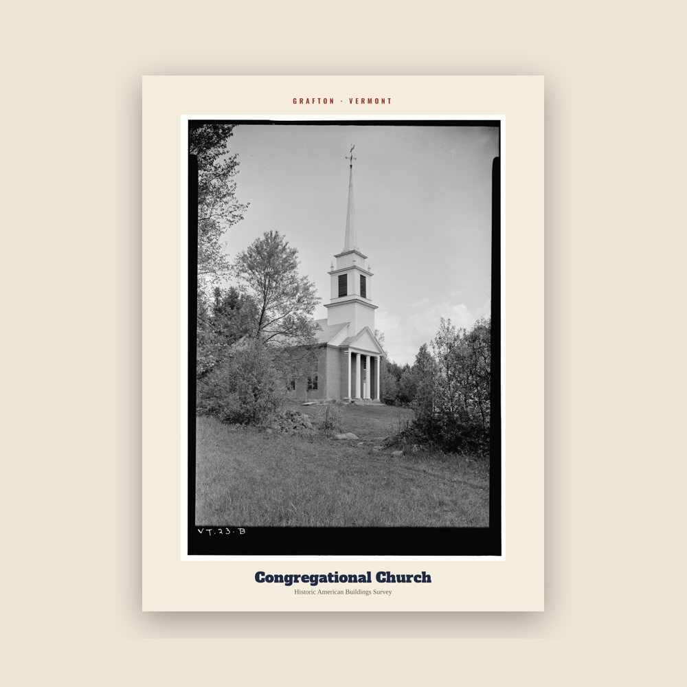 Grafton Congregational Church Archive Print