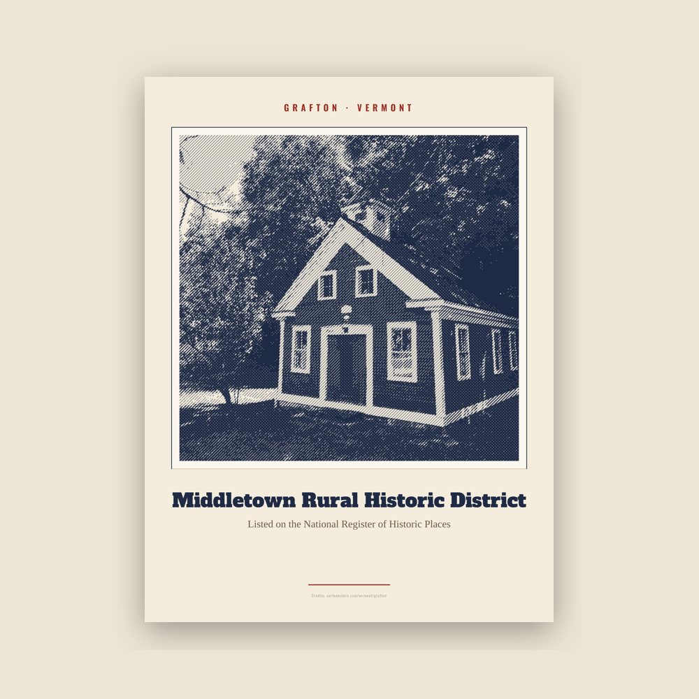 Grafton Middletown Rural Historic District Landmark Print