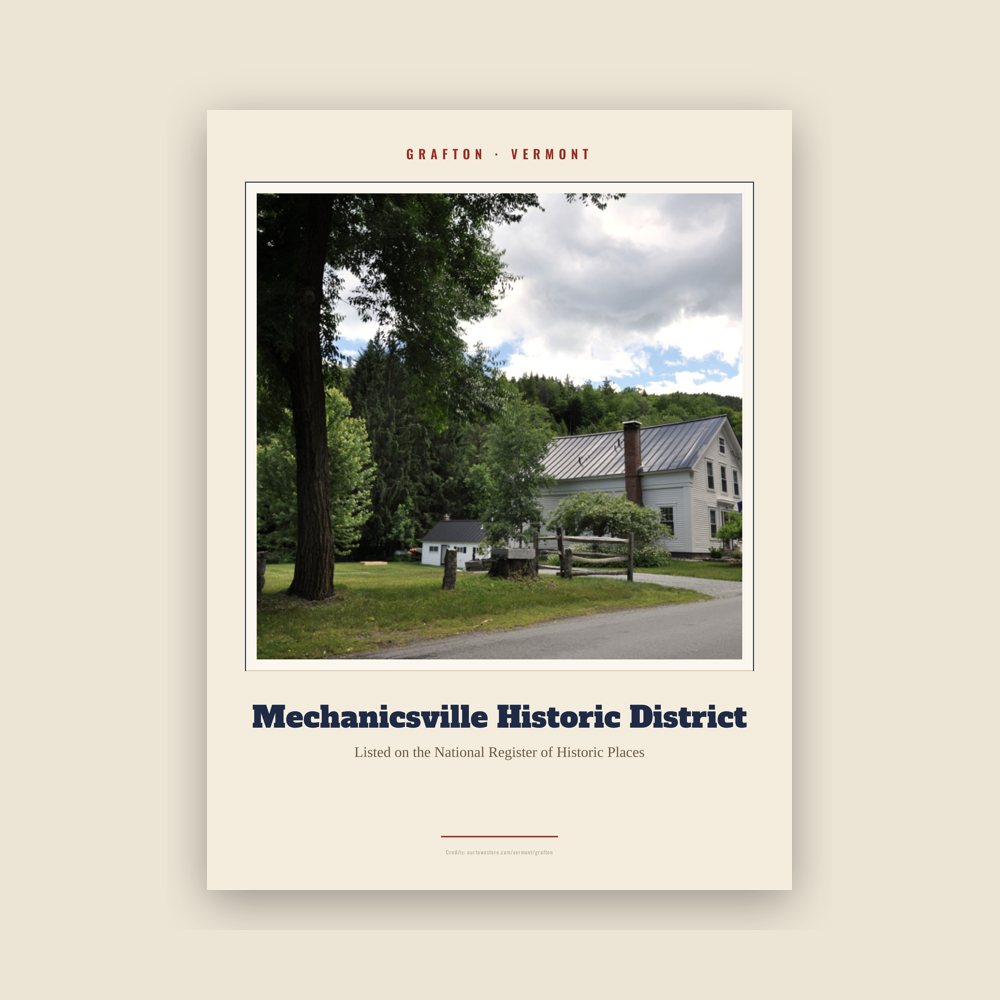 Grafton Mechanicsville Historic District Landmark Print