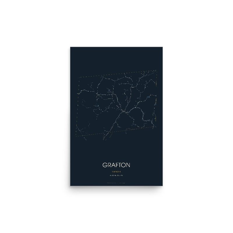 Grafton Street Map Poster · Midnight