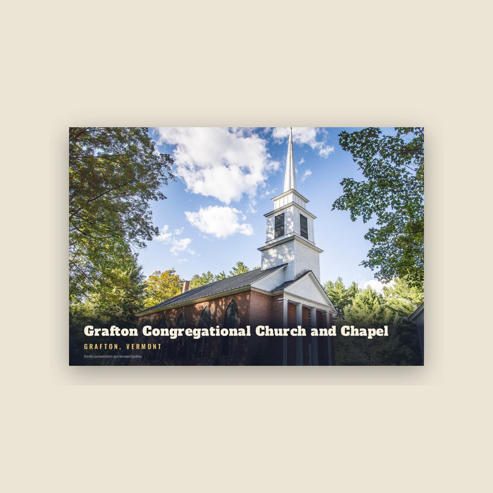 Grafton Grafton Congregational Church and Chapel Postcard