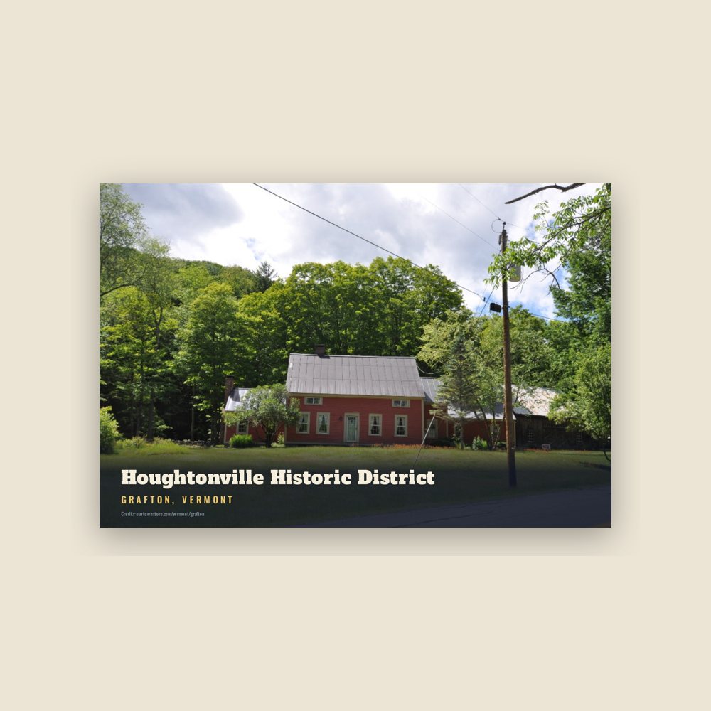 Grafton Houghtonville Historic District Postcard