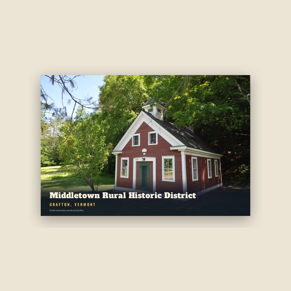 Grafton Middletown Rural Historic District Postcard