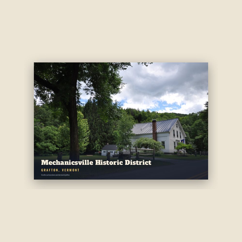 Grafton Mechanicsville Historic District Postcard