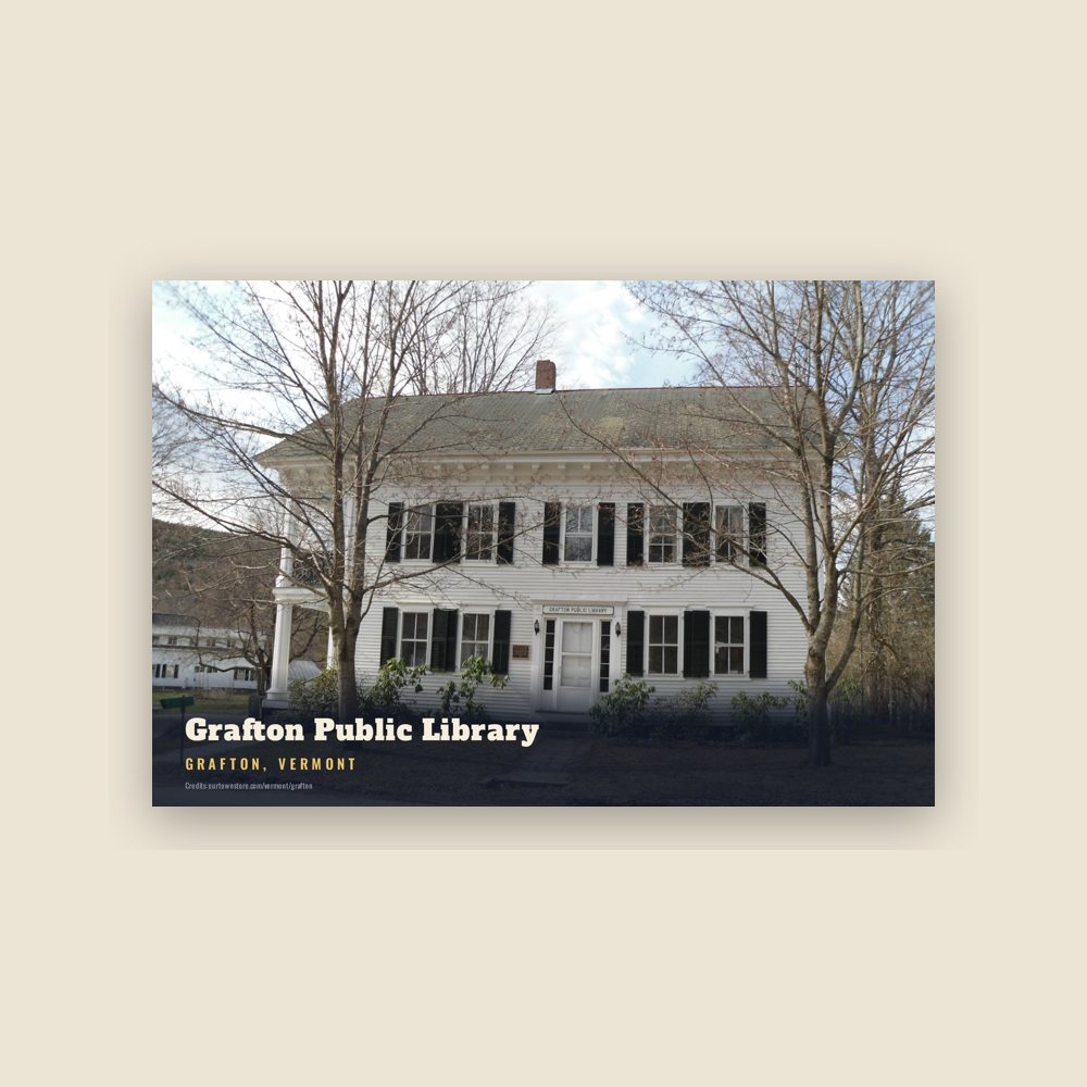 Grafton Grafton Public Library Postcard