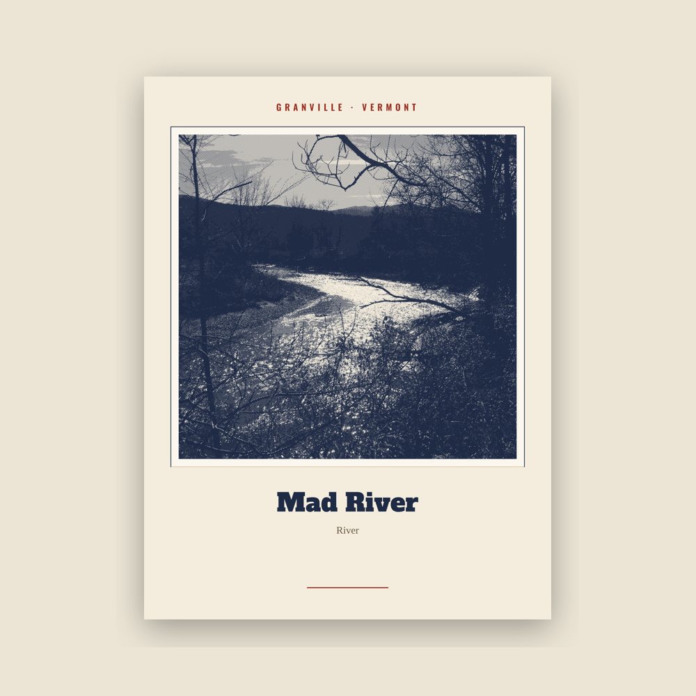 Granville Mad River Landmark Print