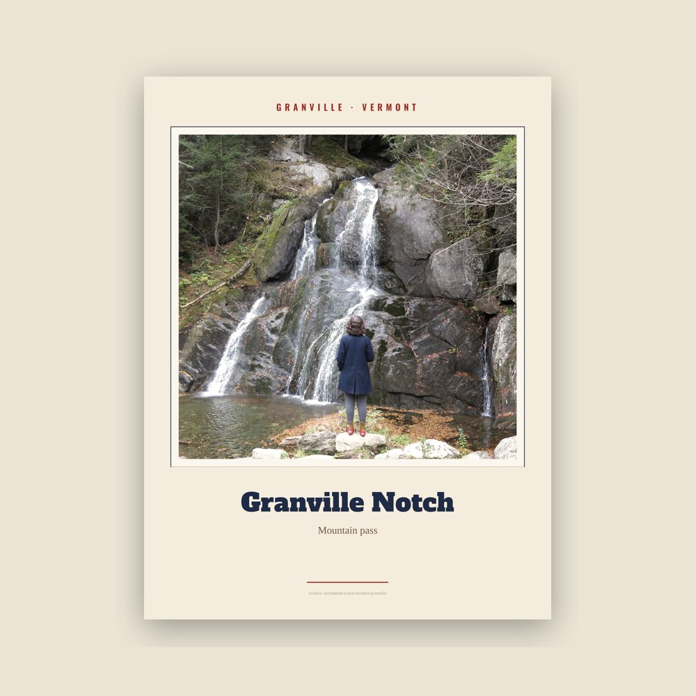 Granville Granville Notch Landmark Print