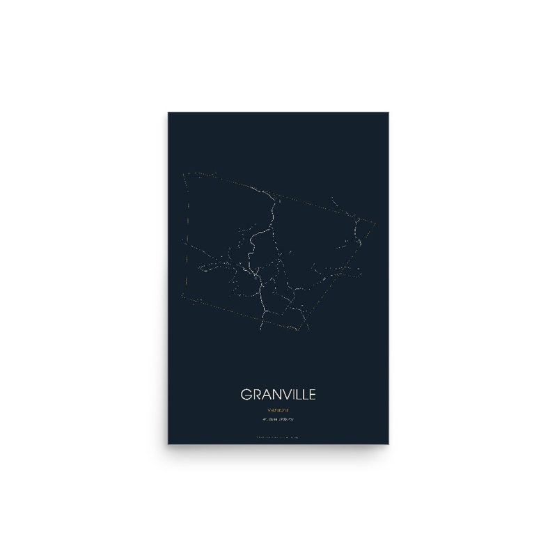Granville Street Map Poster · Midnight