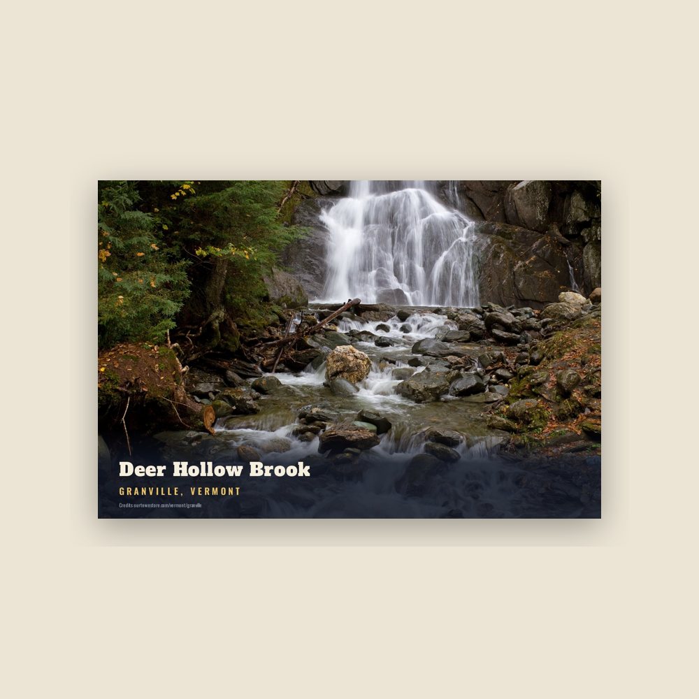 Granville Deer Hollow Brook Postcard