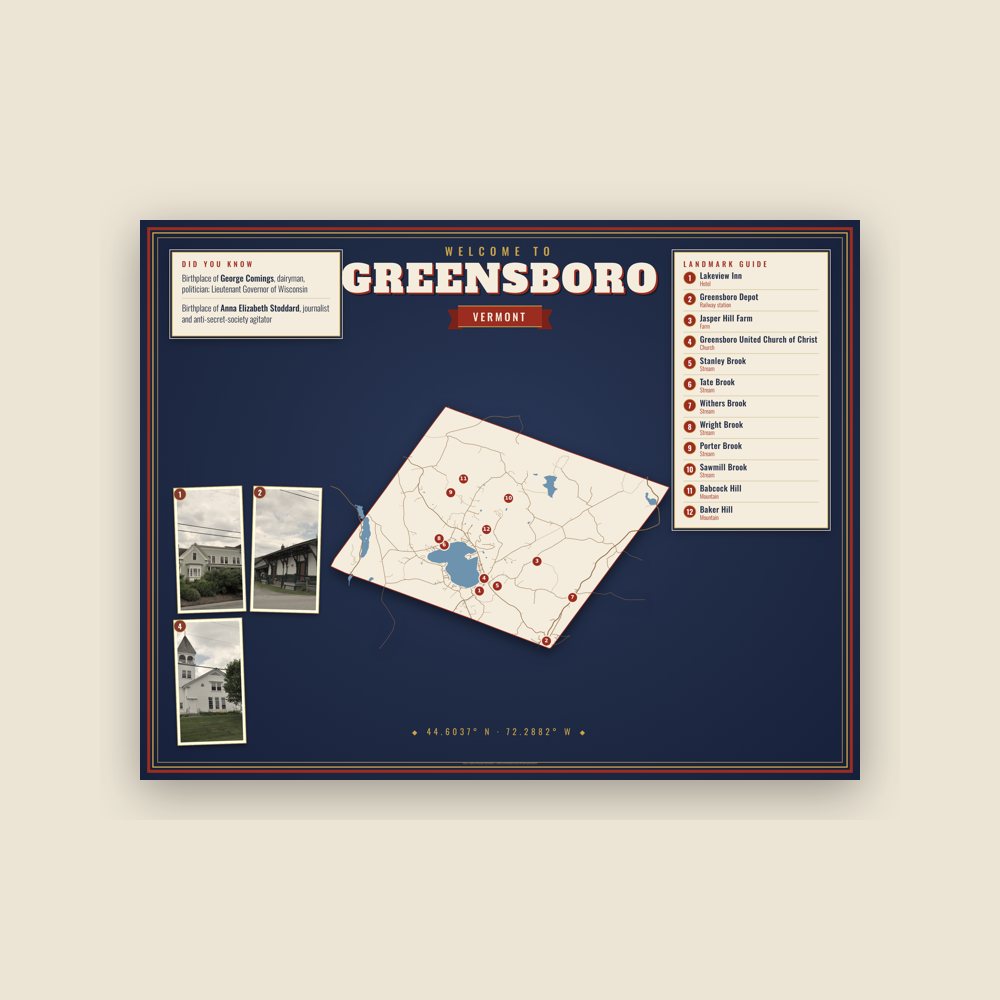 Greensboro Map Placemat