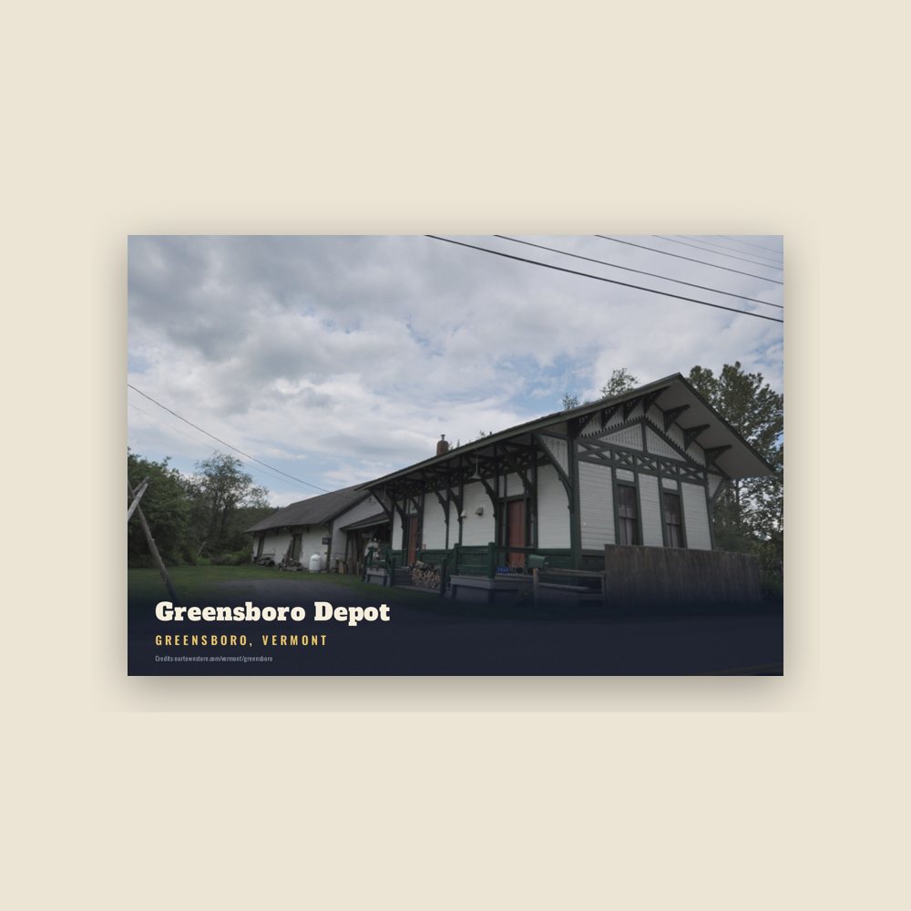 Greensboro Greensboro Depot Postcard