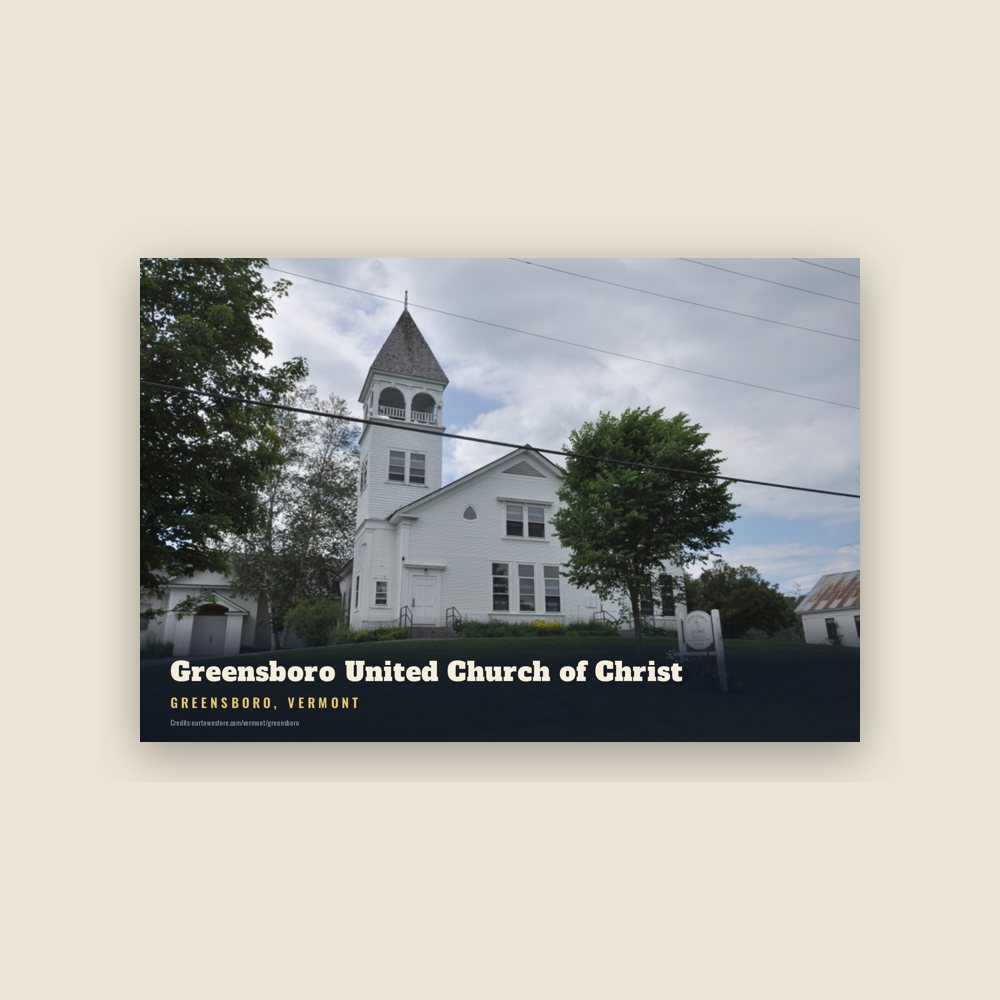 Greensboro Greensboro United Church of Christ Postcard