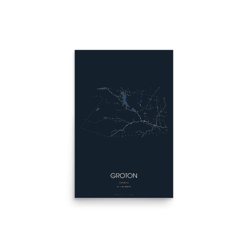 Groton Street Map Poster · Midnight
