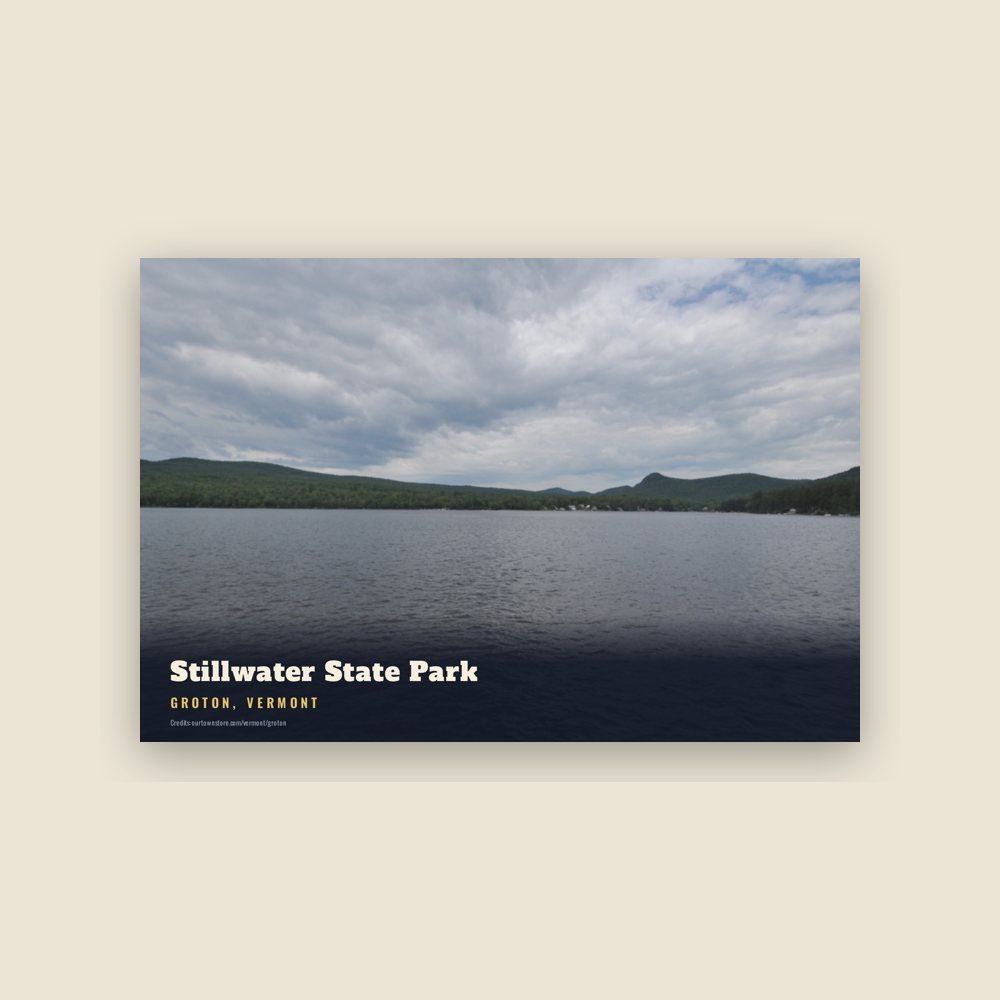 Groton Stillwater State Park Postcard