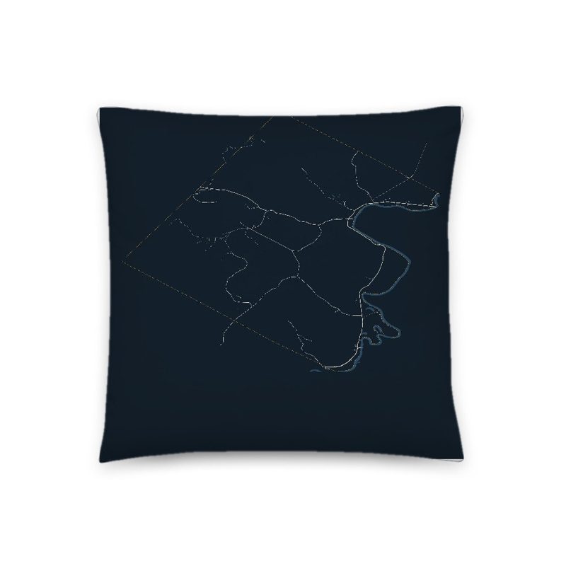 Guildhall Map Throw Pillow