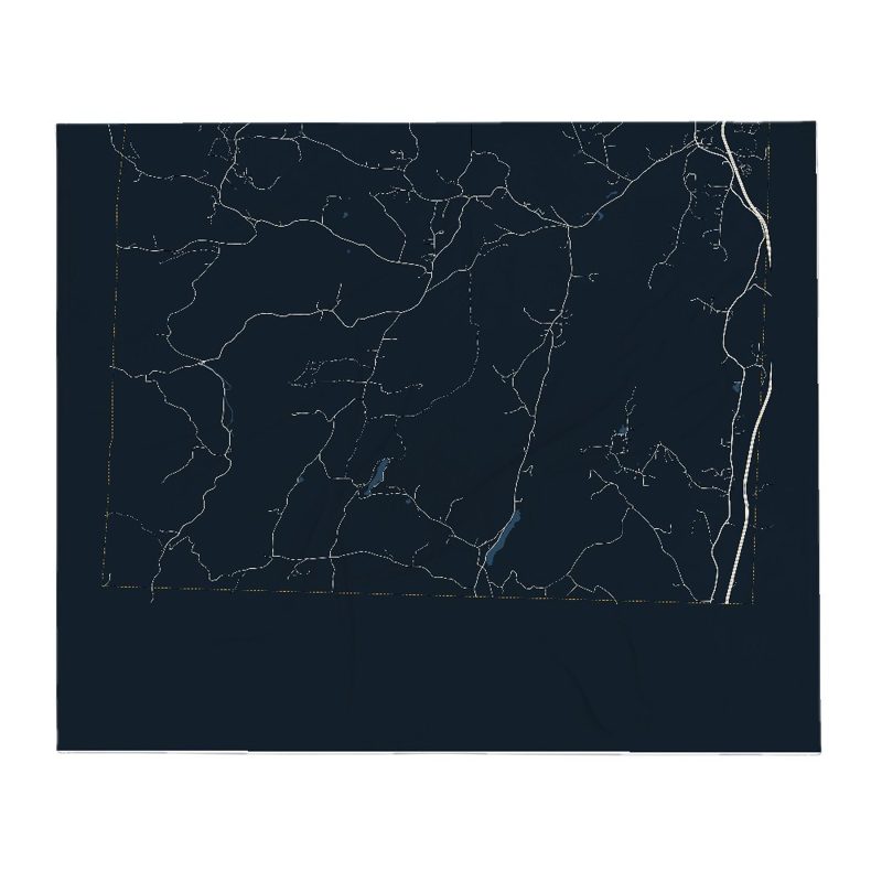 Guilford Street Map Throw Blanket
