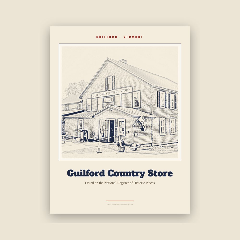 Guilford Guilford Country Store Landmark Print