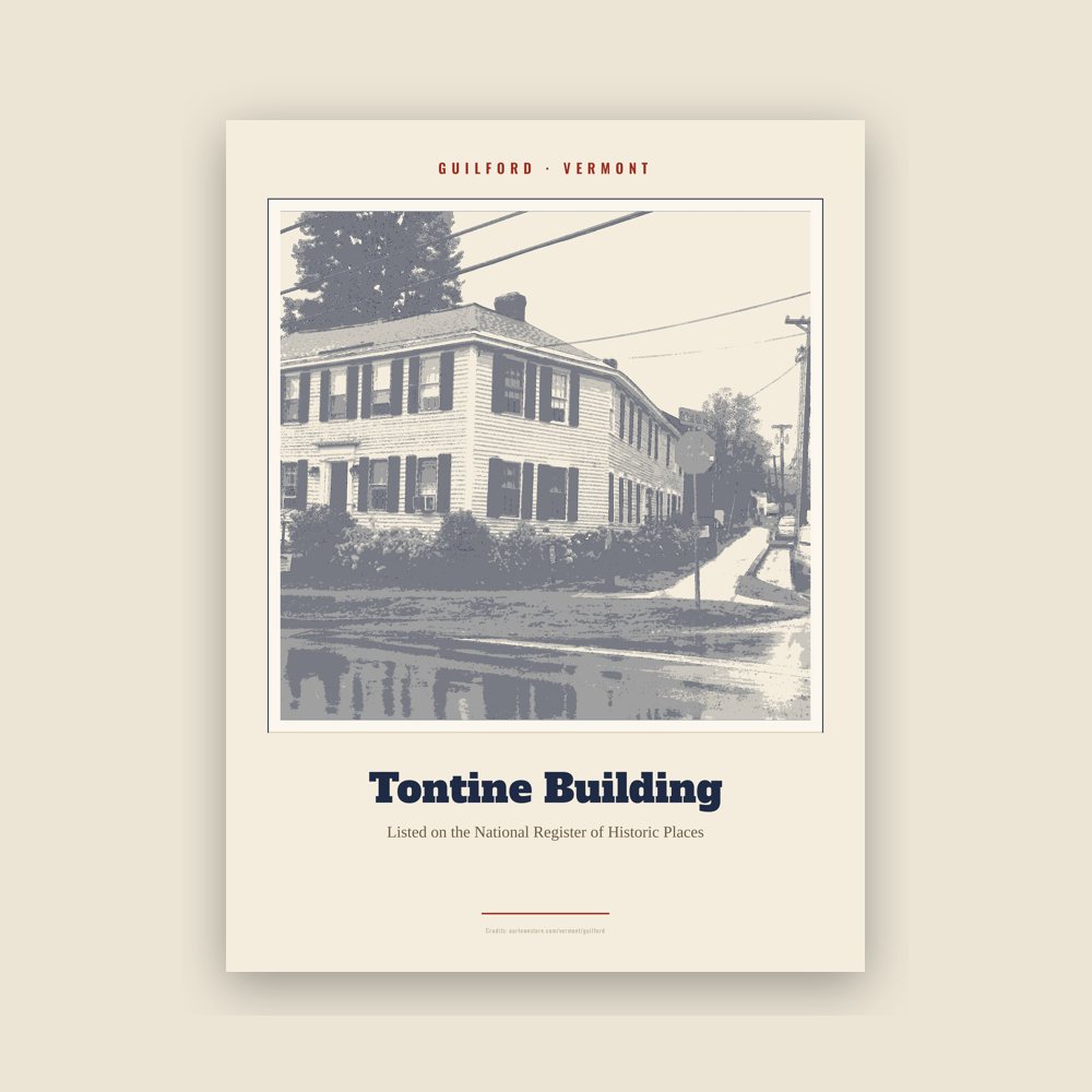 Guilford Tontine Building Landmark Print