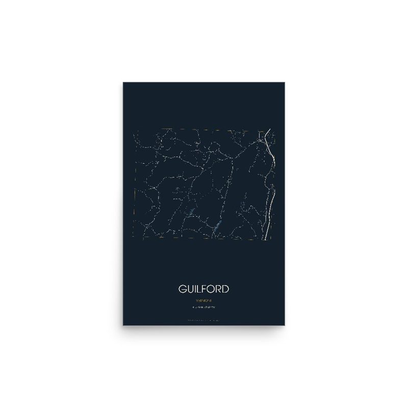 Guilford Street Map Poster · Midnight