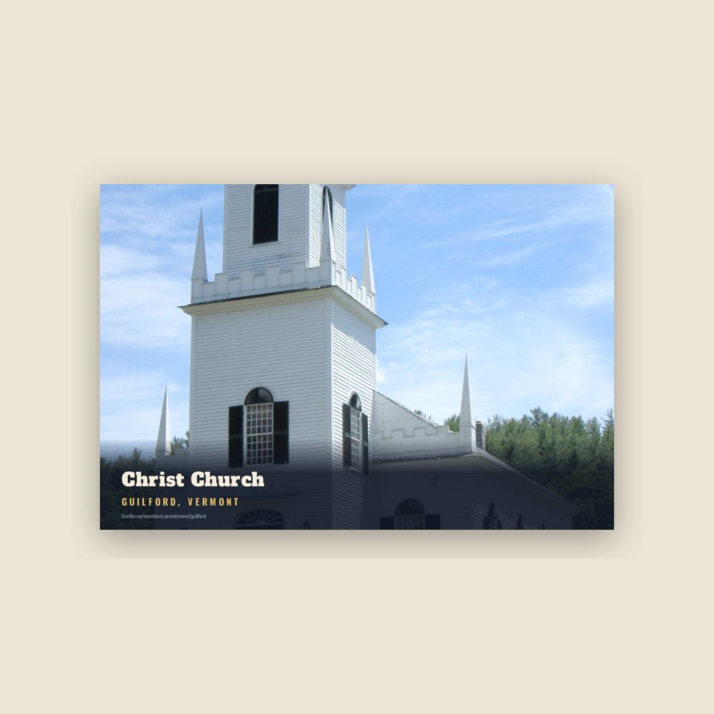 Guilford Christ Church Postcard
