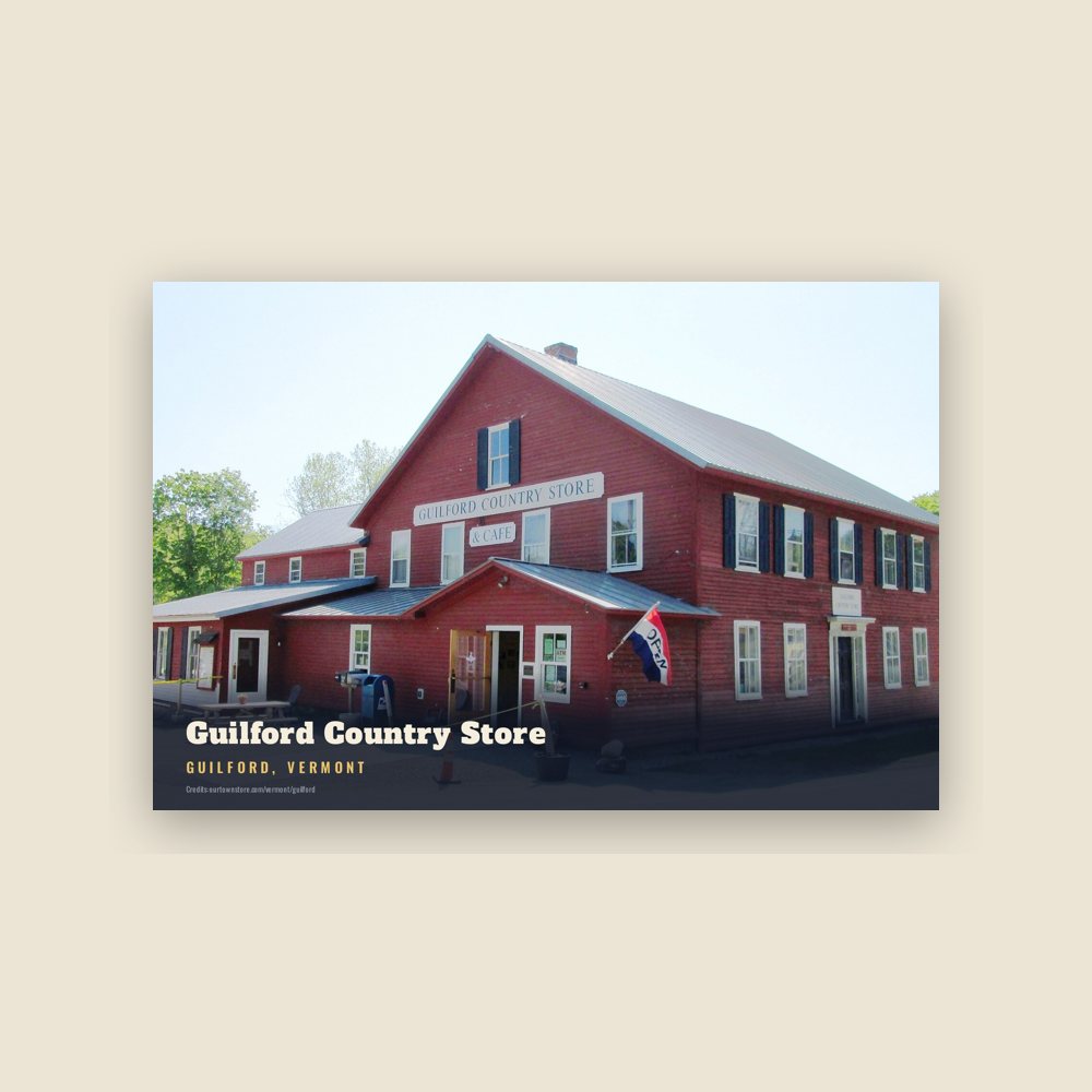 Guilford Guilford Country Store Postcard
