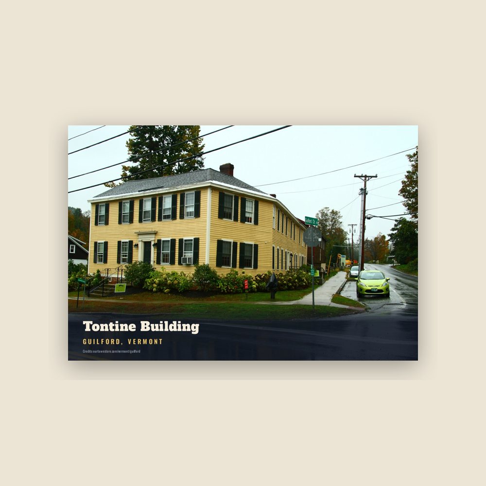 Guilford Tontine Building Postcard
