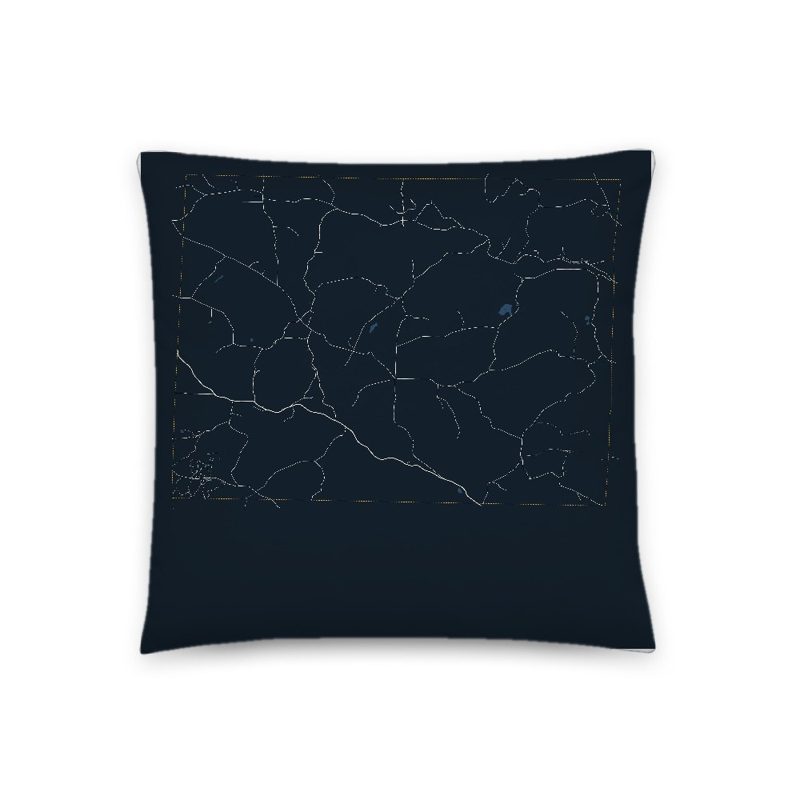 Halifax Map Throw Pillow