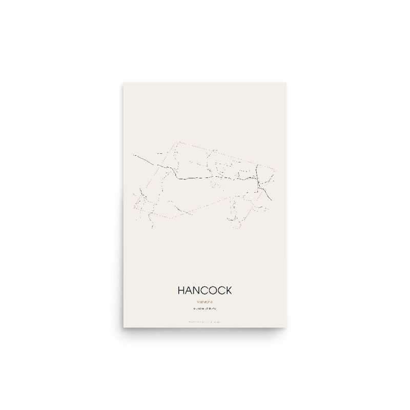 Hancock Street Map Poster · Linen