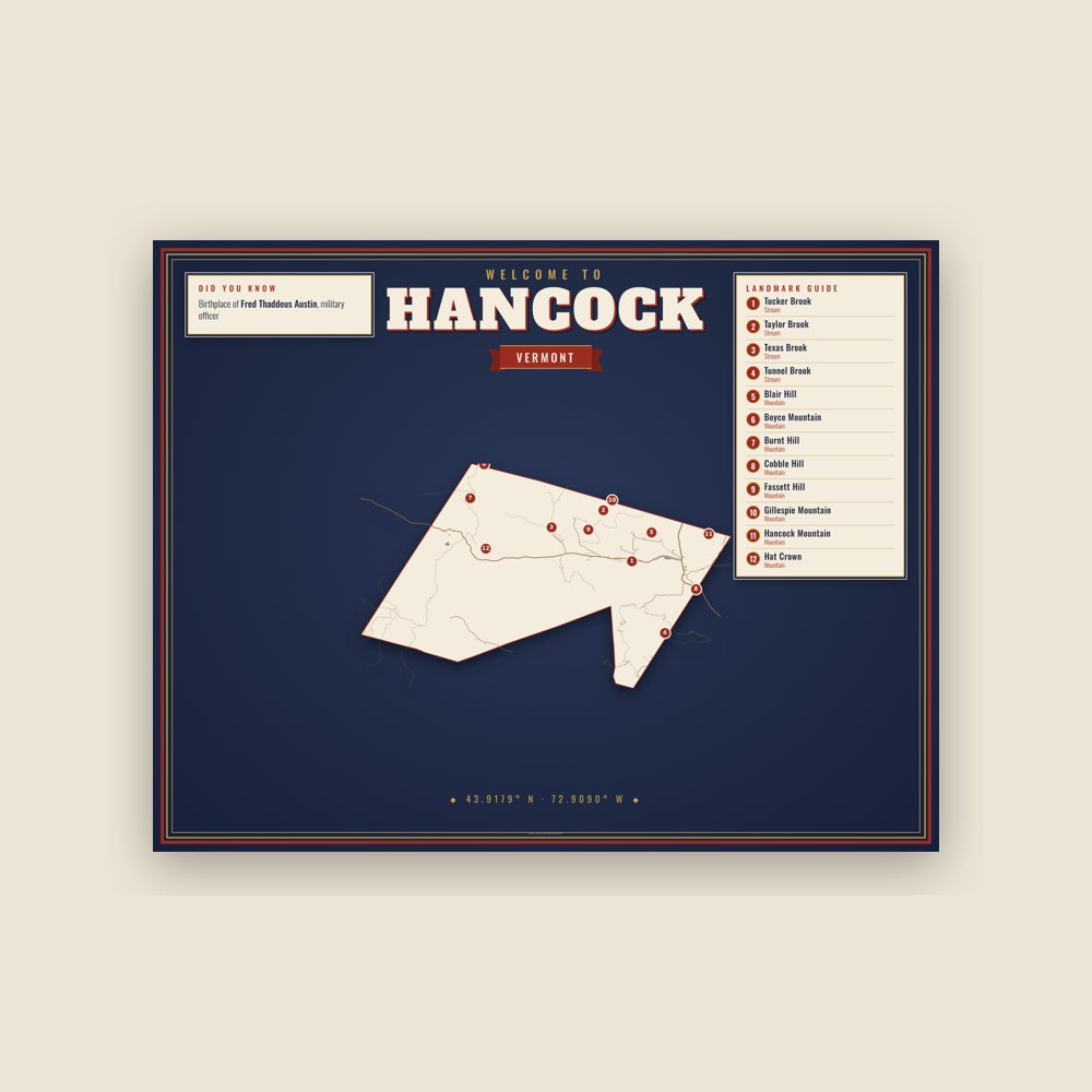 Hancock Map Placemat