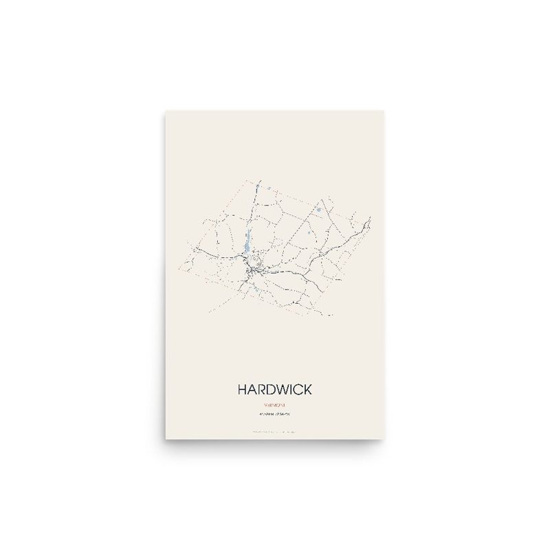 Hardwick Street Map Poster · Linen