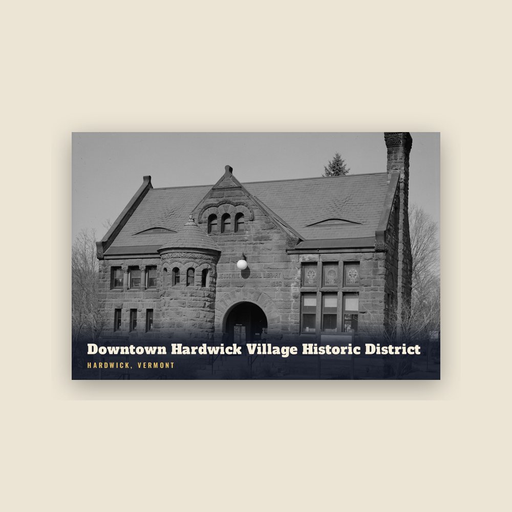 Hardwick Downtown Hardwick Village Historic District Postcard
