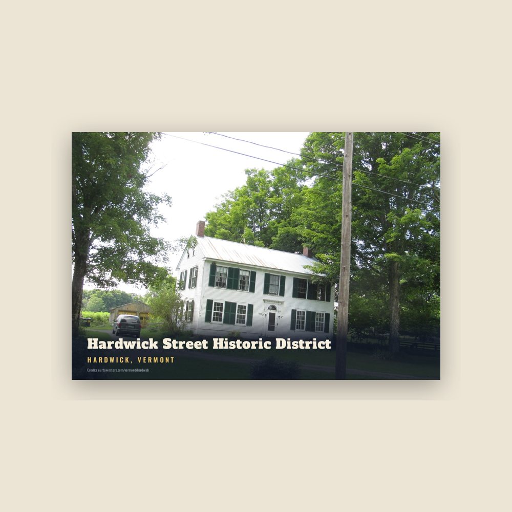 Hardwick Hardwick Street Historic District Postcard
