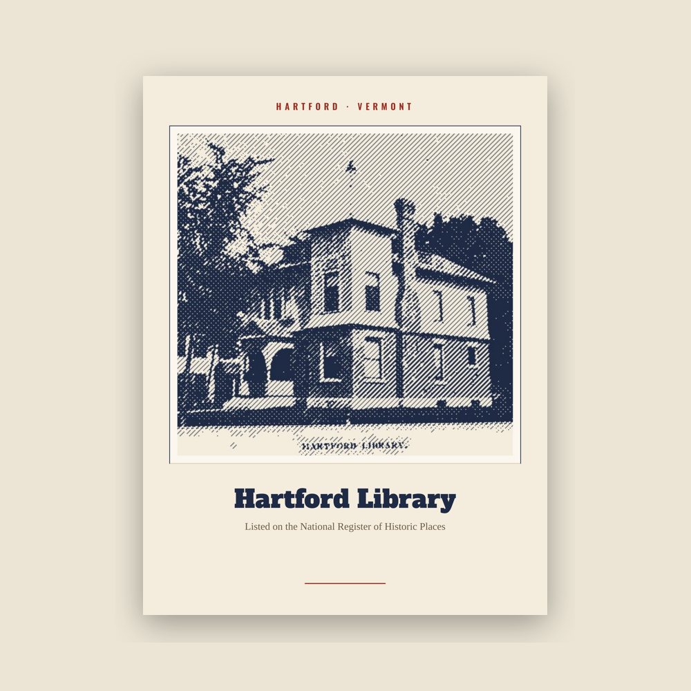 Hartford Hartford Library Landmark Print