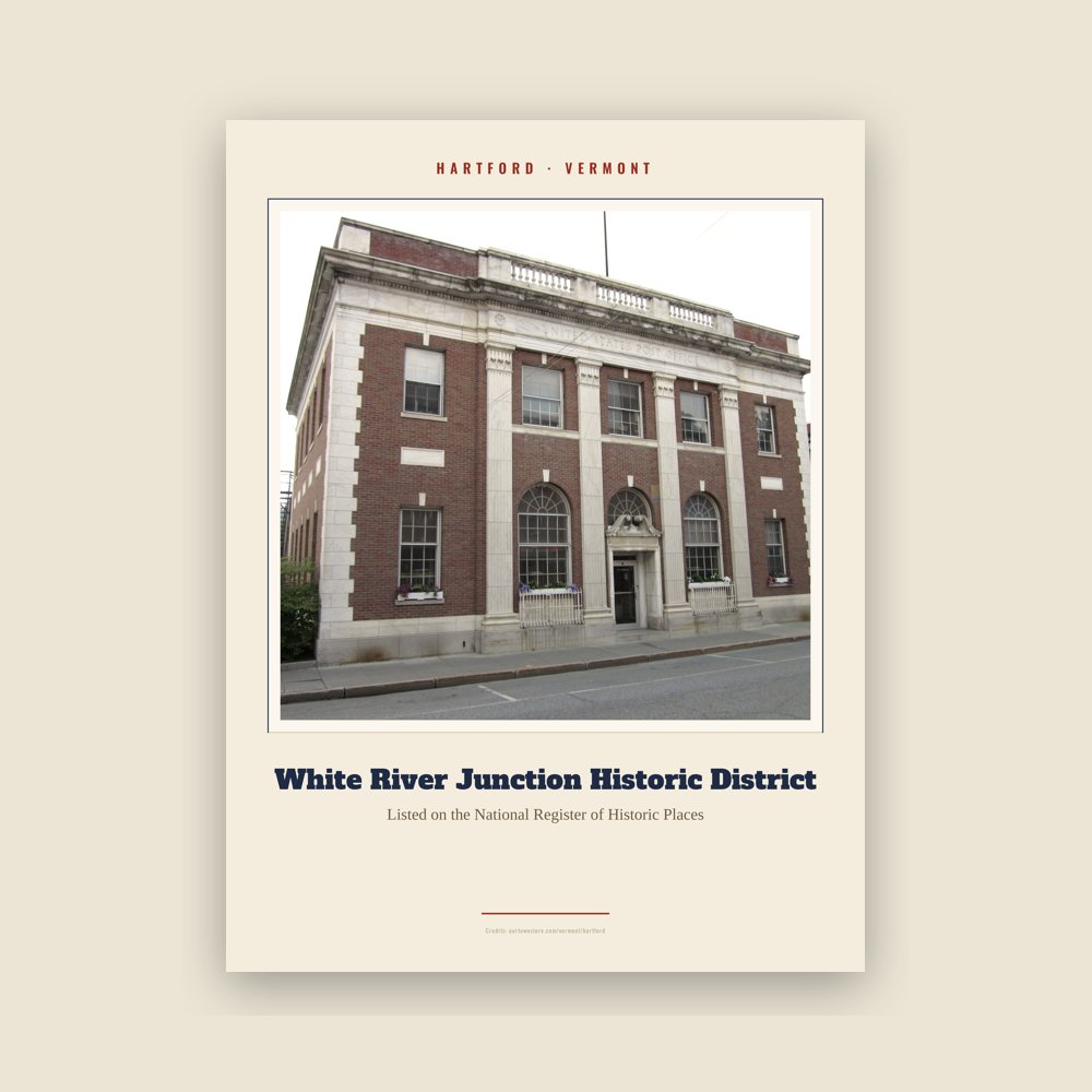 Hartford White River Junction Historic District Landmark Print