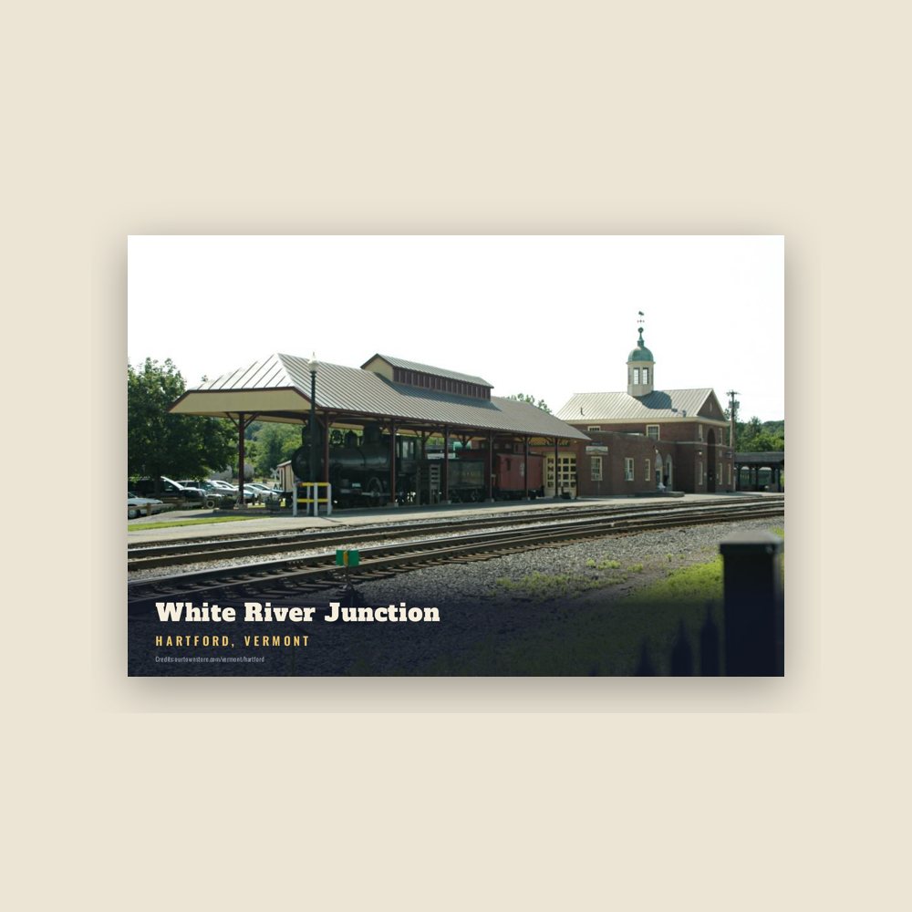 Hartford White River Junction Postcard