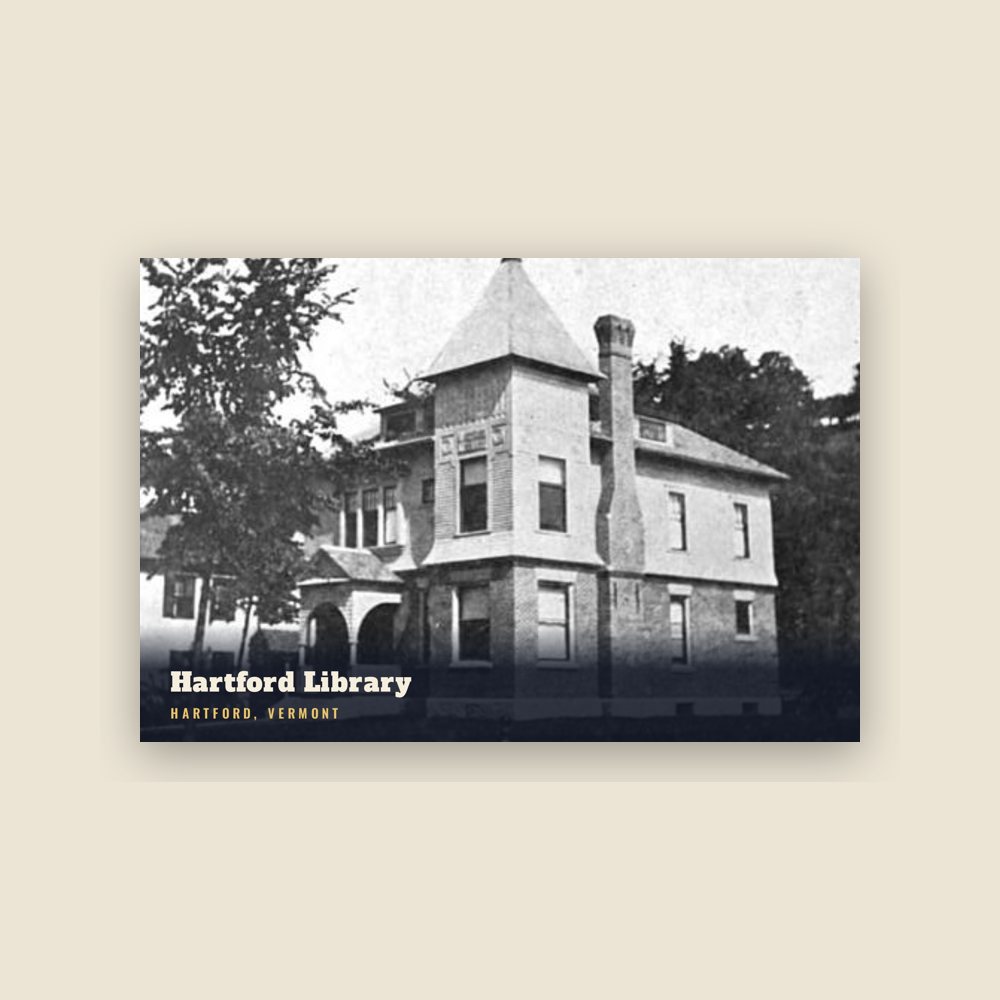 Hartford Hartford Library Postcard