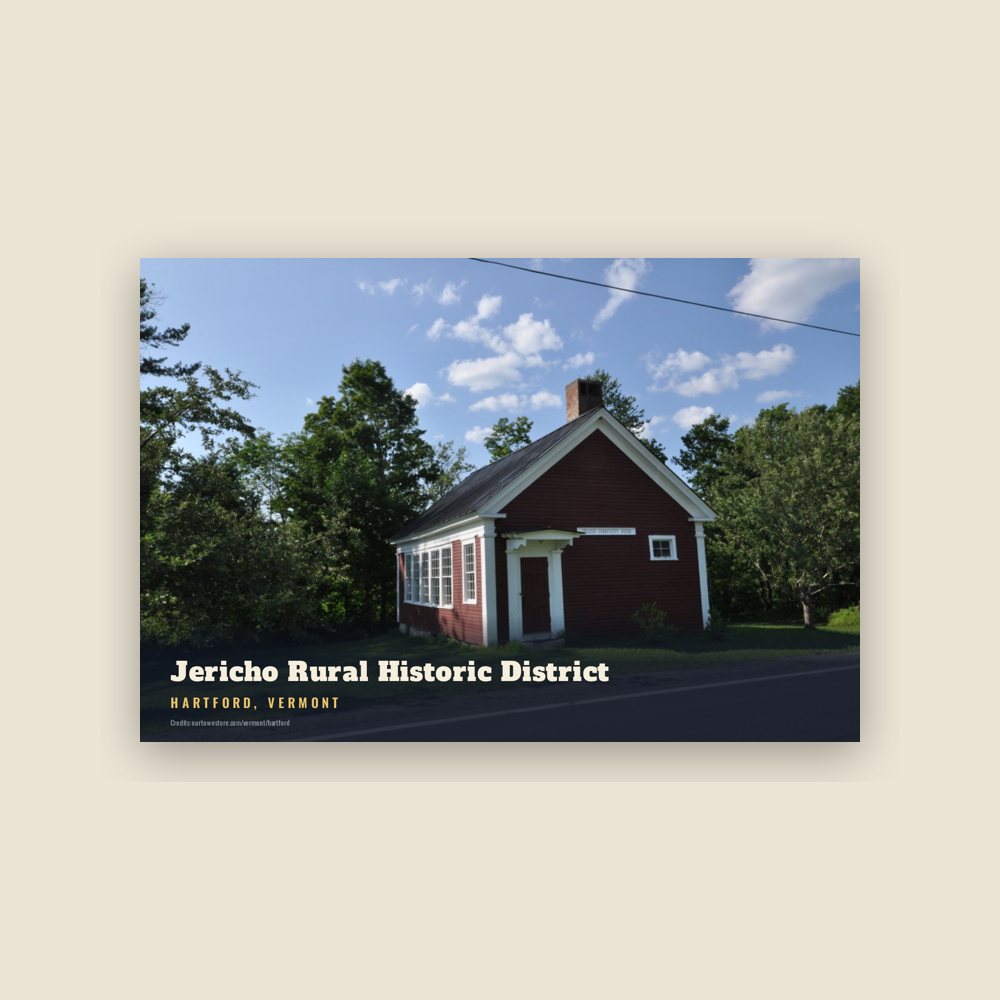 Hartford Jericho Rural Historic District Postcard