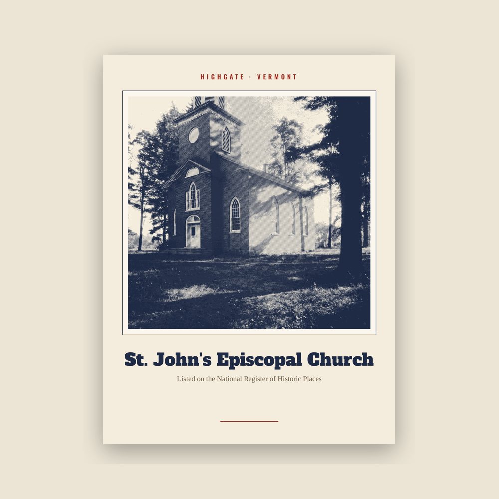 Highgate St. John's Episcopal Church Landmark Print