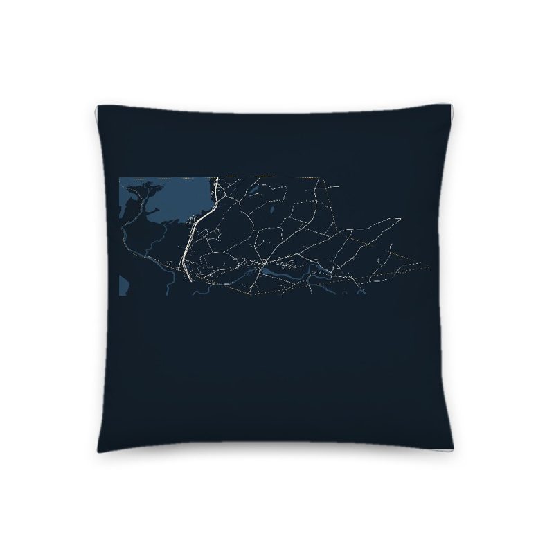Highgate Map Throw Pillow