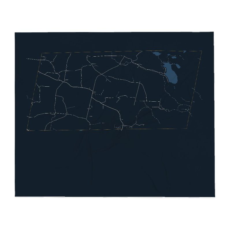 Holland Street Map Throw Blanket