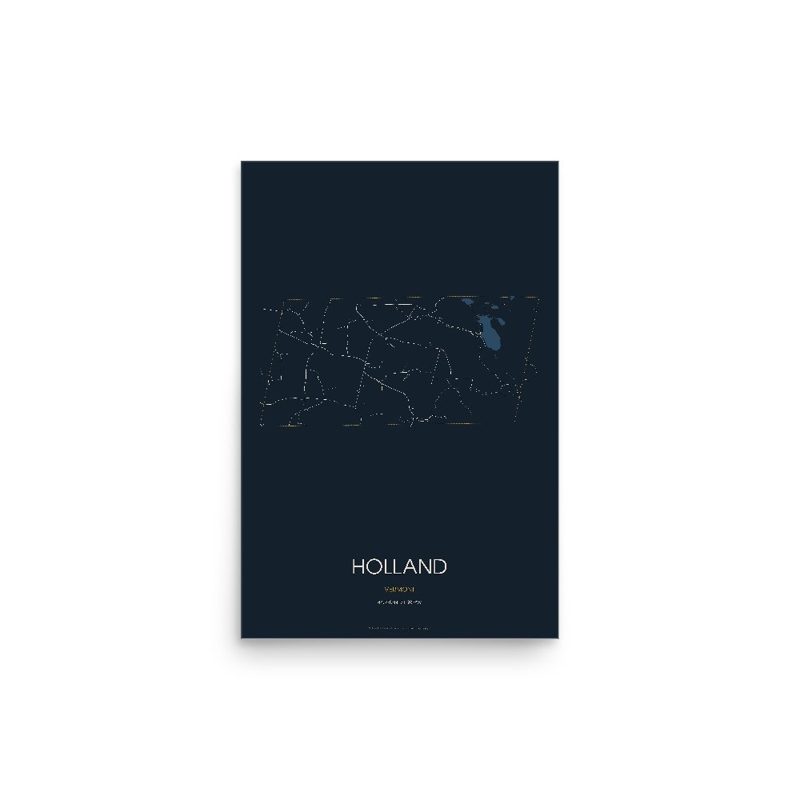 Holland Street Map Poster · Midnight