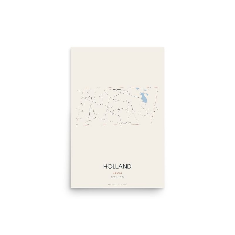 Holland Street Map Poster · Linen
