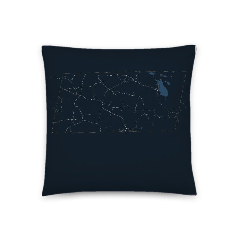 Holland Map Throw Pillow